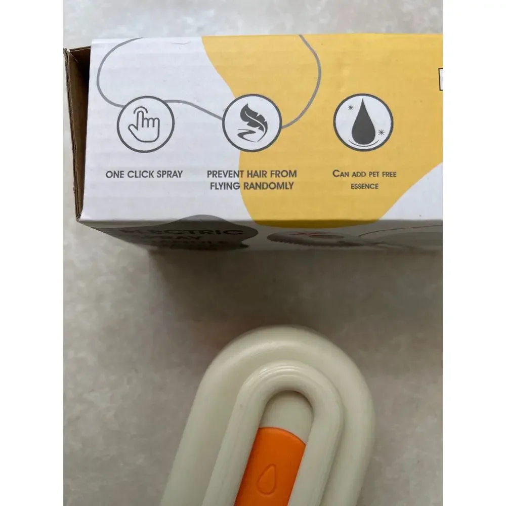 New pet Doggie🐶 electric spray handle massage brush chargeable one click spray